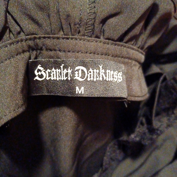 2pc Scarlett Darkness Black Ruffle Custom, Long Flowy  Sz M - Picture 14 of 14